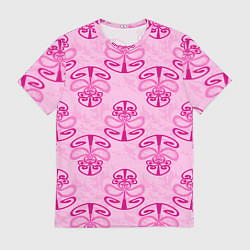 Футболка мужская Розовый орнамент, цвет: 3D-принт