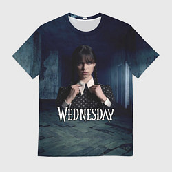 Футболка мужская Wednesday dark, цвет: 3D-принт