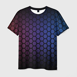 Футболка мужская Abstract hexagon fon, цвет: 3D-принт