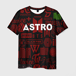 Футболка мужская Astro k-pop pattern, цвет: 3D-принт