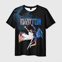 Футболка мужская Led Zeppelin black, цвет: 3D-принт