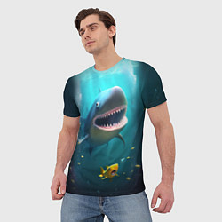 Футболка мужская Я акула туруру, цвет: 3D-принт — фото 2