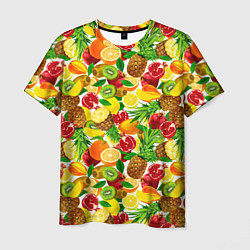 Футболка мужская Fruit abundance, цвет: 3D-принт