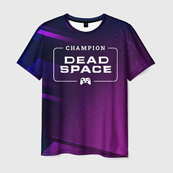 Футболка мужская Dead Space gaming champion: рамка с лого и джойсти, цвет: 3D-принт