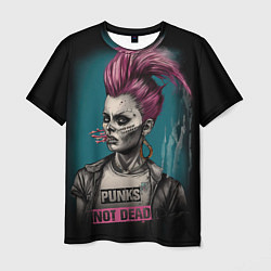 Футболка мужская Punks no dead girl, цвет: 3D-принт