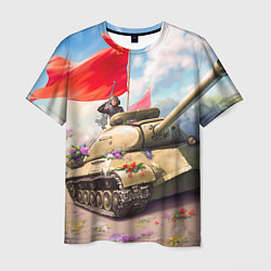 Футболка мужская Русский танк, цвет: 3D-принт