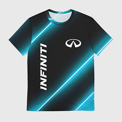 Футболка мужская Infiniti неоновые лампы, цвет: 3D-принт