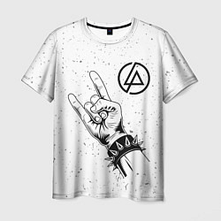 Футболка мужская Linkin Park и рок символ, цвет: 3D-принт