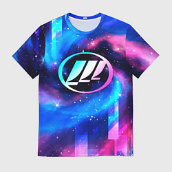 Футболка мужская Lifan неоновый космос, цвет: 3D-принт