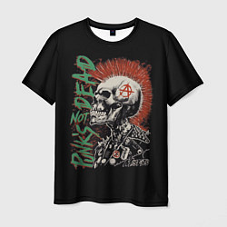 Футболка мужская Punks not dead, цвет: 3D-принт
