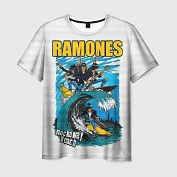 Футболка мужская Ramones rock away beach, цвет: 3D-принт
