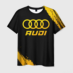 Футболка мужская Audi - gold gradient, цвет: 3D-принт