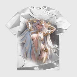 Футболка мужская Аниме девушка в откровенном костюме, цвет: 3D-принт