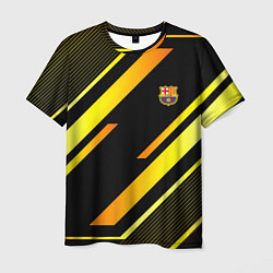 Футболка мужская ФК Барселона эмблема, цвет: 3D-принт