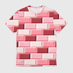 Футболка мужская Красные кирпичи, цвет: 3D-принт