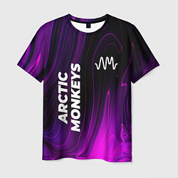 Футболка мужская Arctic Monkeys violet plasma, цвет: 3D-принт