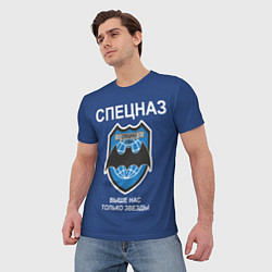 Футболка мужская Спецназ - выше нас только звезды, цвет: 3D-принт — фото 2