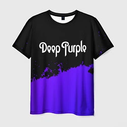Футболка мужская Deep Purple purple grunge, цвет: 3D-принт