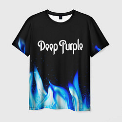 Футболка мужская Deep Purple blue fire, цвет: 3D-принт