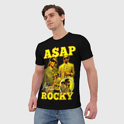 Футболка мужская Asap Rocky, rapper, цвет: 3D-принт — фото 2