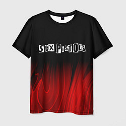 Футболка мужская Sex Pistols red plasma, цвет: 3D-принт