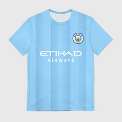 Футболка мужская Джек Грилиш Манчестер Сити форма 2324 домашняя, цвет: 3D-принт