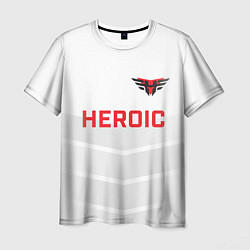 Футболка мужская Heroic white, цвет: 3D-принт