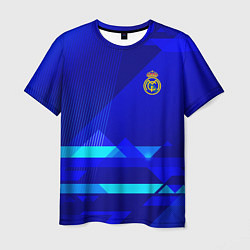 Футболка мужская Реал Мадрид фк эмблема, цвет: 3D-принт