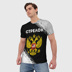 Футболка мужская Стрелок из России и герб РФ, цвет: 3D-принт — фото 2