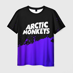 Футболка мужская Arctic Monkeys purple grunge, цвет: 3D-принт