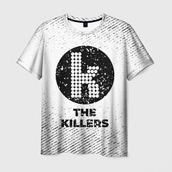 Футболка мужская The Killers с потертостями на светлом фоне, цвет: 3D-принт