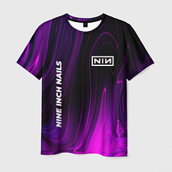 Футболка мужская Nine Inch Nails violet plasma, цвет: 3D-принт