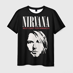 Футболка мужская Nirvana - Kurt Cobain, цвет: 3D-принт