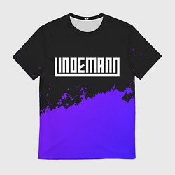 Футболка мужская Lindemann purple grunge, цвет: 3D-принт