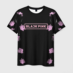 Футболка мужская Blackpink - flowers, цвет: 3D-принт