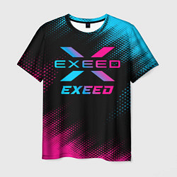 Футболка мужская Exeed - neon gradient, цвет: 3D-принт