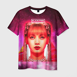 Футболка мужская Lisa Blackpink space, цвет: 3D-принт