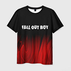 Футболка мужская Fall Out Boy red plasma, цвет: 3D-принт