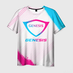 Футболка мужская Genesis neon gradient style, цвет: 3D-принт