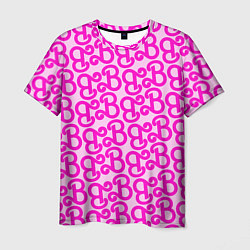 Футболка мужская Логотип Барби - буква B, цвет: 3D-принт