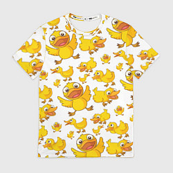Футболка мужская Yellow ducklings, цвет: 3D-принт