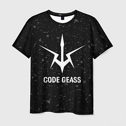 Футболка мужская Code Geass glitch на темном фоне, цвет: 3D-принт