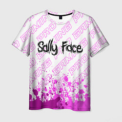 Футболка мужская Sally Face pro gaming: символ сверху, цвет: 3D-принт