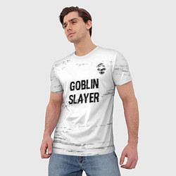 Футболка мужская Goblin Slayer glitch на светлом фоне: символ сверх, цвет: 3D-принт — фото 2