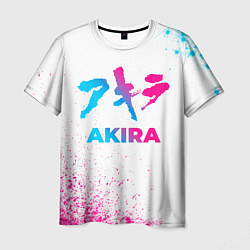 Футболка мужская Akira neon gradient style, цвет: 3D-принт
