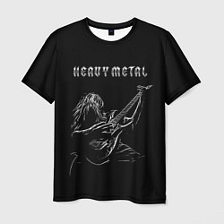 Футболка мужская Heavy metal metalhead, цвет: 3D-принт