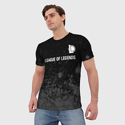 Футболка мужская League of Legends glitch на темном фоне: символ св, цвет: 3D-принт — фото 2