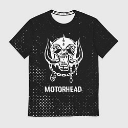 Футболка мужская Motorhead glitch на темном фоне, цвет: 3D-принт
