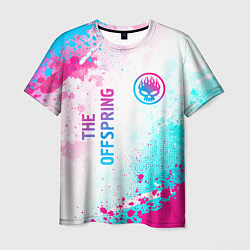 Футболка мужская The Offspring neon gradient style: надпись, символ, цвет: 3D-принт