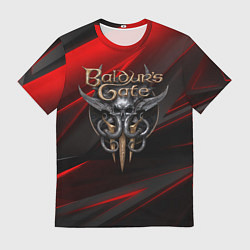 Футболка мужская Baldurs Gate 3 logo geometry, цвет: 3D-принт